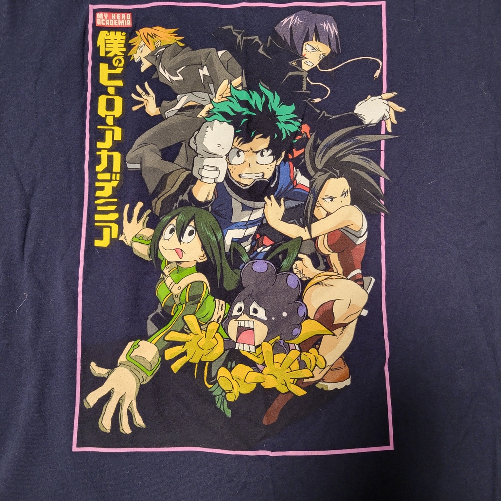 My Hero Academia Anime Graphic Tee - Navy